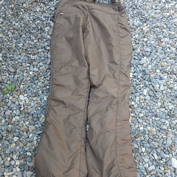 Gerry Nylon Ski Snow Pants Bib Overalls Mens XLarge Brown - Picture 2 of 15